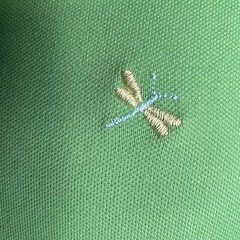 Talbots Womens Sleeveless Green Polo Embroidered Dragonfly Polo Dress|Size:M