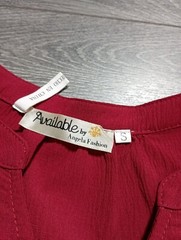 Available by Angela Fashion Dress Adult Small Red Ruffle Buttons Cute Womens