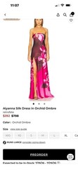 Retrofete Aiyanna Strapless Maxi Dress Pink Tropical Floral NEW with tags XS