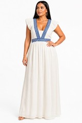 J Crew White Ruffle Maxi-Size L