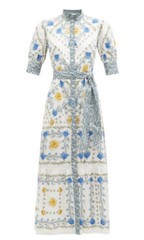 Borgo De Nor Marni Floral Print Shirt Dress in Multi Size US 10 new!