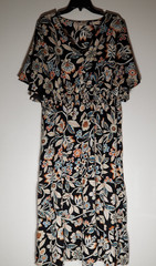 Belle Boho By Kim Gravel Floral Dreams Tiered Flutter Sleeve Dress Size XL