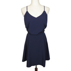 Halara Breezeful Lightweight Flowy Back Cut Out Blouson Mini Slip Dress MEDIUM