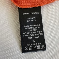 Lush Women&rsquo;s Maxi Dress Tie Back Size Small Orange Adjustable Straps Tiered Boho