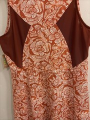 Title Nine NWT Size Large Freelance Carey Dress – Orange Floral Beach Tank