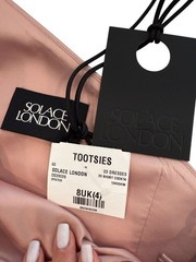 Solace London The Rio One Shoulder Mini Dress in Pink NWT – Size 4