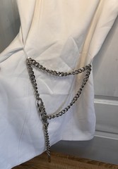 MICHAEL Michael Kors White Chain Strap Mini Dress Sweetheart Neck Sleeveless 8