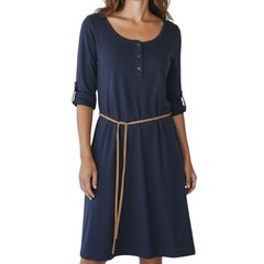 Ralph Lauren navy and black knit dress with belt size M
