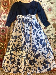 NWT Sz 14 WEAR YOUR LOVE Navy Floral Maxi Evening/Formal Dress