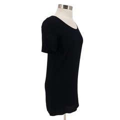 WILFRED FREE Mini Shift Dress Aritzia Teigen Black Short Sleeve Womens XS
