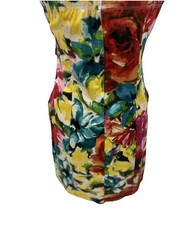 Extraordinary Juniors Party Dress Size Medium Spaghetti Strap Prom Floral Ribbon