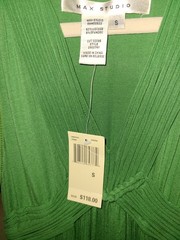 Nwt S Max Studio Maxi,Dress, Tall Friendly, Green Stretch Pretty! $118