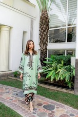Blended Cotton Satin Long Elegant Co-ord Set For Women&rsquo;s J6039