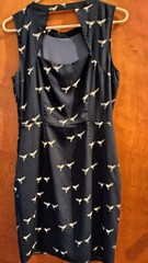 Sugar Hill Boutique Women&rsquo;s Size 4 Sleeveless Dress Navy Blue With Bird…
