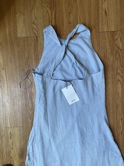Mango Cross Back Flowing Dress NWT Size XS