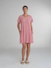 NEW Cut Loose Size Large Crinkle Check Swing Dress $112 Checkered Gingham Boho