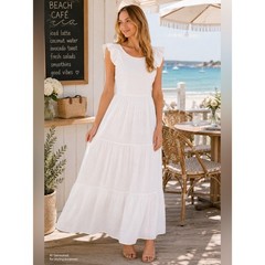 CeCe NWT XL White Maxi Dress Bow Back Coastal Resort Bridal Shower Dress