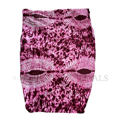 Rosé Eclipse Ruched Tie-Dye Boubou Dress | One Size Fit All (L–3XL)