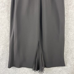 VTG Jones New York Silk Blend Dress Women 12 Black Flutter Sleeve Midi Classic