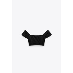 New ZARA XS Off Shoulder Black Top
