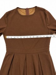 Womens Brown ¾ Sleeve Spring, Summer, Autumn And Winter Elegant Sz S
