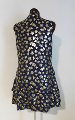 Emerald 18 Gold Butterfly Sleeveless Shift Knee-length Stretch Dress Pockets L