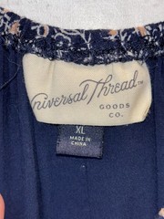 Universal Thread Blue Floral Smocked Bodice Maxi Dress Sleeveless XL