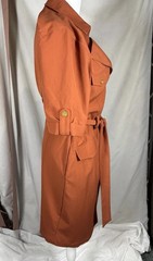 Sharagano Vintage Button-Front Midi Dress with Tie Waist Size 12