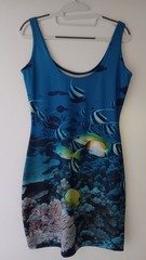Black Milk Aquarium Tank Mini Dress L