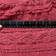Coral Pink Dress Barn Sheath Size 10 Short Sleeved Fully Lined Lace Cotton Blend