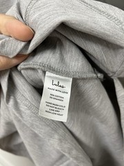Lulus Effortless Approach Ruched Mini Dress Heather Grey NWT Size S
