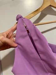 NWT Lulus Glamorous Ways Lavender One-Shoulder Cutout Bodycon Midi Dress Large
