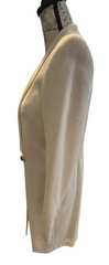 Hugo Buscati Collection Women’s Ivory Wool Lined Coat Dress Button Front Size 8.