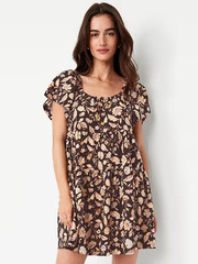 NWT Old Navy Mini Floral Swing Dress Upick Sizes Black