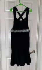 LBD Evening with Embellished Waist, Size L