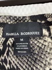 Isabella Rodriguez Blk & Beige Snake Print Asymmetrical Hem Tank Dress Women Med