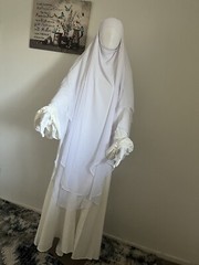 Two Layers KhimarWith Batwing Sleeve Dress,Khimar, Niqab,Hijab, Jilbab,حجاب،نقاب