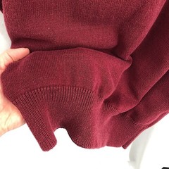 MODCLOTH Fair Isle cozy commitment sweater dress burgundy geometric knit S