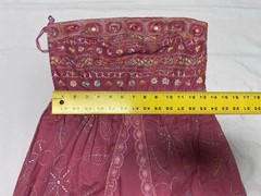 Cynthia Steffe Pink Layered Dress Open Front Embroidery And Lace Floral (p)