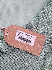 MESHKI Hot Fix Rhinestone Mini Dress Mint Green Mesh Open Back Bodycon NWT M