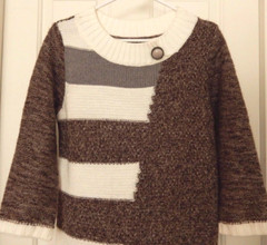 Style & Co. Silver Thread Sparkle Cozy Sweater Dress-M CUTE!