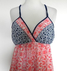 Brigitte Bailey Maxi Dress Spaghetti Strap Empire Elastic Waist Summer Size M