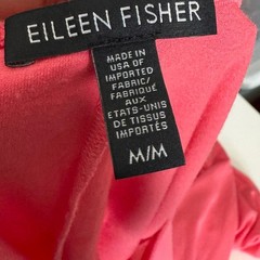 Eileen Fisher Pink Viscose Sleeveless Jersey Flare Dress Womens Medium