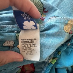 Vintage Hilo Hattie Hawaiian Ruffle Maxi Dress Womens M/L