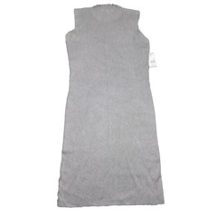 New Ophelia Roe Dress Womens Size XL Sleeveless Ribbed Maxi Mock Neck Fitting