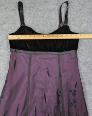 Vintage Morgan & Co Dress Womens 11/12 Empire Waist 90s Whimsigoth Dark Romantic