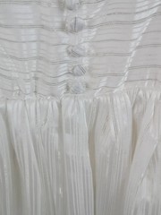NWOT White Shimmer Tiered Ruffle Mini Dress | Size S | Boutique Style