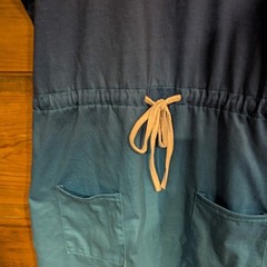 Source Unknown Blue Mini Dress with Ombre Effect
