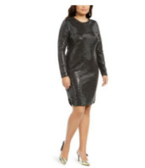 NWT B Darlin Plus Size Dress in black gunmetal – Size 2X