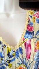 NWT ME 2 MAGIC Yellow Tropical Parrots Gold Stripe Bohemian Maxi Dress sz S M L